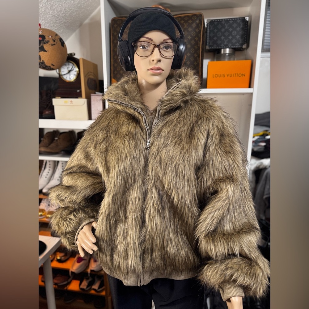 Brown Fluffy fur Jacket